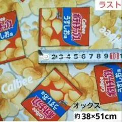 生地　オックス　お菓子柄　チロルチョコ柄　４枚セット