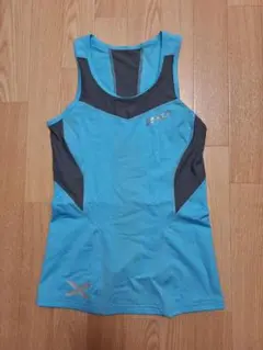 2XU 女性用コンプレッションタンクトップ　未使用 ターコイズ/グレー　サイズM