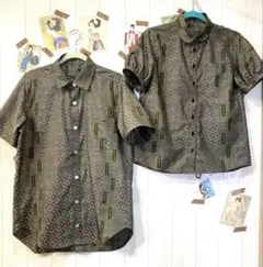 龍後大島紬からペアルックシャツ