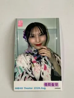 【まとめ割引可】AKB48 ガラポン 8月 生写真 ミニフォト　福岡聖菜