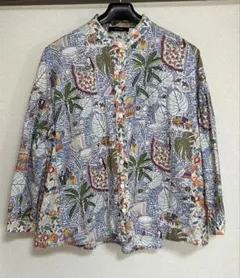 melange 七分袖シャツ 多彩なプリント