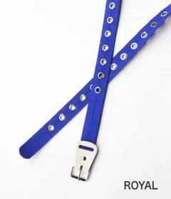 ネセサリーオアアンネセサリー ナイロンベルト ロイヤルブルー