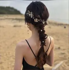 花とパールのヘアピンセット 7本