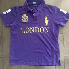 ポロシャツ 紫 LONDONビッグポニー　ラルフローレン