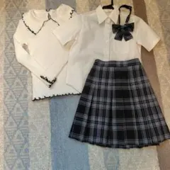 pom ponette　スカート、リボン　GLOBAL WORKシャツ