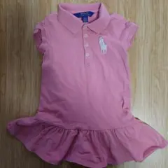 【美品】Polo Ralph Lauren ポロワンピース ピンク 3/3T
