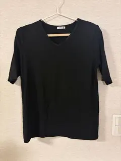 ハニーズ　CINEMA CLUB Vネック 半袖 Tシャツ ブラック Lのサムネイル