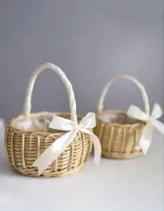 リングガール用 バスケット 結婚式 ウェディング フラワーバスケット