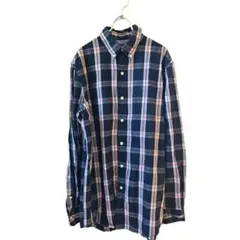 CHAPS 長袖シャツ チェック柄 ストレッチ