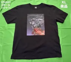 【8ボール】STUSSY ステューシー　Tシャツ　ブラック　XL 美品