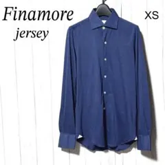 フィナモレ ワイドカラー シャツ Finamore コットン ジャージー XSのサムネイル