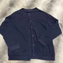 UNIQLO キッズ　カーディガン　120 女の子　ネイビー