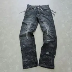 JACK ROSE クラッシュデニムパンツ ダメージ加工 メンズ Y2K L - メルカリ