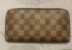 ダミエパターン 長財布 ブラウン系