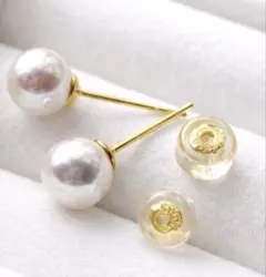 南洋白蝶真珠 12.0 12.2mm パールピアス - メルカリ