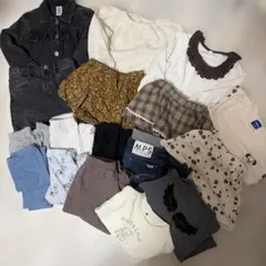 子供服 まとめ売り セットアップ ロンT スカート デニム レギンス アウター