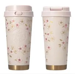 スタバ　SAKURA2026ステンレスTOGOボトルピンクベージュ＆ゴールド