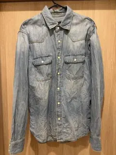 NANO UNIVERSE デニムシャツ 長袖ライトブルー