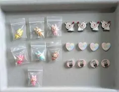 ラブブ　合金ビーズ　19個セット