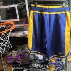 Nike バスケットボールパンツ レトロネイビー/イエロー　NBA バスパン