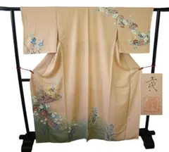 美品 作家物 縮緬地 本加工染 附下げ・訪問着（正絹）仕立上り＜HH2262＞