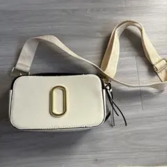 ホワイト ブラック ショルダーバッグ
