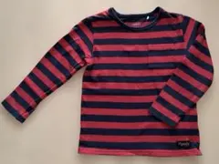 ボーダー長袖Tシャツ レッド ネイビー キッズ 子供服