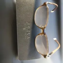 FURLA ブラウンフレーム サングラス ケース付き