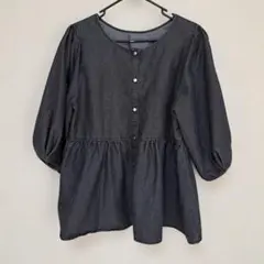 デニムブラウス
