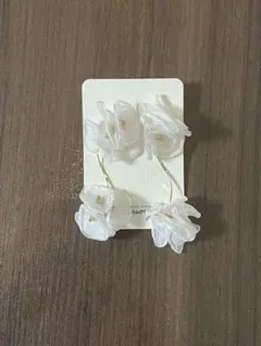 ホワイト　結婚式　ウエディング　ブライダル　ピアス