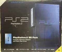 ジャンク品 プレイステーション2 本体 BB Pack ミッドナイトブルー