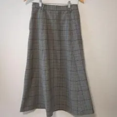 LEPSIM チェック柄ロングスカート