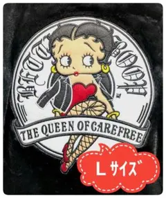 ✨Y2K 00s Betty Boop ベティ・ブープ 刺繍ボアジャケット黒L - メルカリ