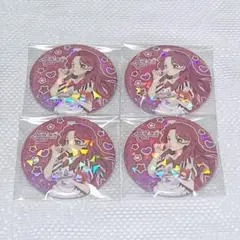 アイカツスターズ！ 香澄夜空 サンリオコラボ ホロ缶バッジ バッチ 4点