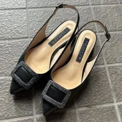 TALANTON by DIANA 本革バックル付バックベルトパンプス◆ダイアナ
