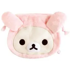 コリラックマいっぱいシリーズ　ぬいぐるみ巾着　ポーチ　うさぎ