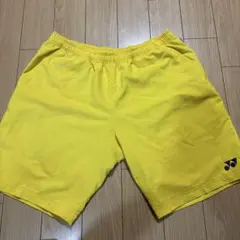 YONEX バドミントンウェア ハーフパンツ イエロー Ｏサイズ