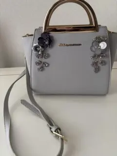 ジルバイジルスチュアート　ビジュー　バッグ　水色のサムネイル