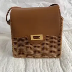the bagmati レザーコンビミニショルダー