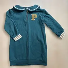 après les coursセーラー襟付きワンピーストレーナー　グリーン