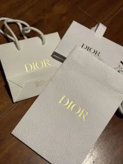Dior ホワイトショップ袋 3点セット
