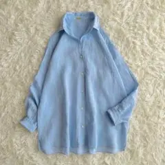 MADISONBLUE ハンプトン リネン シャツ B刺繍 サックスブルー - メルカリ