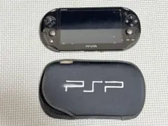 【動作未確認】PS Vita 2000 本体 ブラック ケース付き