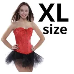 【新品未使用】レディーズダイエット用プラスサイズ コルセット　レッド　XL