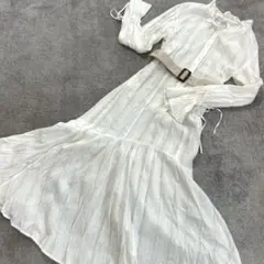 NICE CLAUP ワンピース　マーメイド　シースルー　レース　ウエスト