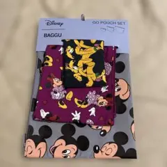 【新品】BAGGU/ゴーポーチセット/ディズニー(ミッキー、ミニー、プルート)