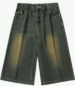 デニム ハーフパンツ ショートパンツ ストリート系