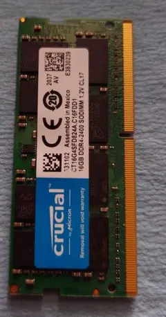 Crucial CT16G4SFD824A 16GB DDR4 PC用メモリ