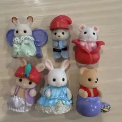 シルバニアファミリー 人形6体セット　赤ちゃんおとぎ話シリーズ　シークレット