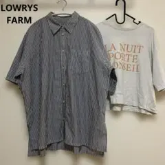 LOWRYS FARMストライプ 半袖シャツおまけ付